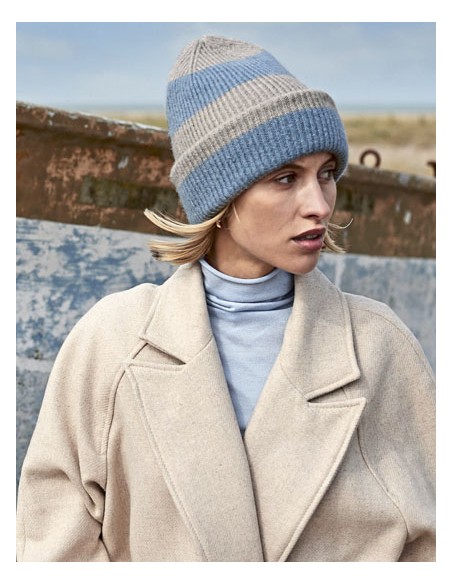 BEE-B391R-Colour Block Beanie 2